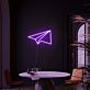 Papierflugzeug LED-Neonschild für Wohnzimmer Büro