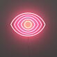 stilisiertes Auge LED-Neonschild Wohnzimmer Studio