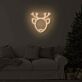 Rentierkopf LED-Neonschild Wohnzimmer Weihnachten