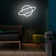 Planet mit Ring LED-Neonschild Schlafzimmer Wohnzimmer