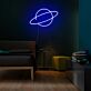 Planet mit Ring LED-Neonschild Schlafzimmer Wohnzimmer