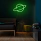 Planet mit Ring LED-Neonschild Schlafzimmer Wohnzimmer