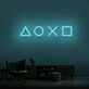 Spielcontroller Tasten Symbole LED-Neonschild Gaming Zimmer Wohnzimmer