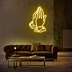 betende Hände LED-Neonschild Wohnzimmer Lounge