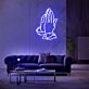 betende Hände LED-Neonschild Wohnzimmer Lounge