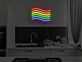 Regenbogen Wellenlinie LED-Neonschild Küche Wohnzimmer