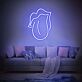 Lippen mit herausgestreckter Zunge LED-Neonschild für Wohnzimmer Bar