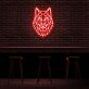 Wolfkopf LED-Neonschild für Bar und Wohnzimmer