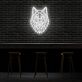 Wolfkopf LED-Neonschild für Bar und Wohnzimmer