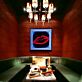 Dekoratives LED Neonschild mit Lippen Motiv im Rahmen für Bar Lounge Schlafzimmer und stilvolle Wanddekoration