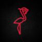 Flamingo mit Sonnenbrille LED-Neonschild Wohnzimmer Bar