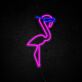 Flamingo mit Sonnenbrille LED-Neonschild Wohnzimmer Bar