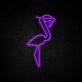 Flamingo mit Sonnenbrille LED-Neonschild Wohnzimmer Bar