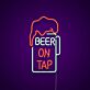 BEER ON TAP LED-Neonschild für Bar und Pub