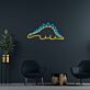 Stegosaurus Dinosaurier LED-Neonschild Kinderzimmer Spielzimmer