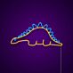 Stegosaurus Dinosaurier LED-Neonschild Kinderzimmer Spielzimmer