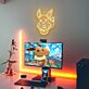 Comic-Fuchsfigur LED-Neonschild für Kinderzimmer Gamingraum