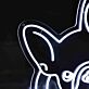 Französische Bulldogge LED-Neonschild Wohnzimmer Haustierladen