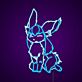 Anime-Fantasy-Kreatur mit langen Ohren LED-Neonschild Gaming Wohnzimmer