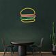 Hamburger LED-Neonschild für Restaurant und Imbiss