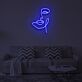 Abstraktes Gesicht LED-Neonschild Wohnzimmer