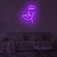 Abstraktes Gesicht LED-Neonschild Wohnzimmer