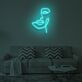 Abstraktes Gesicht LED-Neonschild Wohnzimmer