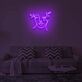 Abstraktes Gesicht mit Blättern LED-Neonschild Wohnzimmer Studio