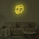 Abstrakte Gesichter mit Herz LED-Neonschild Wohnzimmer Schlafzimmer