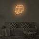 Abstrakte Gesichter mit Herz LED-Neonschild Wohnzimmer Schlafzimmer