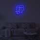 Abstrakte Gesichter mit Herz LED-Neonschild Wohnzimmer Schlafzimmer