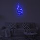 Abstrakte Gesichter LED-Neonschild für Wohnzimmer und Studio