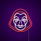 Maske mit Kapuze LED-Neonschild Wohnzimmer Bar
