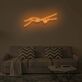 Zwei Hände mit ausgestreckten Fingern LED-Neonschild für Wohnzimmer und Schlafzimmer