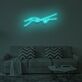 Zwei Hände mit ausgestreckten Fingern LED-Neonschild für Wohnzimmer und Schlafzimmer