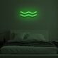 Wellenlinien LED-Neonschild Schlafzimmer Wohnzimmer