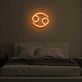 Krebs Sternzeichen Symbol LED-Neonschild Schlafzimmer