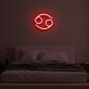 Krebs Sternzeichen Symbol LED-Neonschild Schlafzimmer