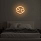 Krebs Sternzeichen Symbol LED-Neonschild Schlafzimmer