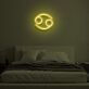 Krebs Sternzeichen Symbol LED-Neonschild Schlafzimmer