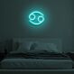 Krebs Sternzeichen Symbol LED-Neonschild Schlafzimmer