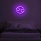Krebs Sternzeichen Symbol LED-Neonschild Schlafzimmer
