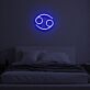 Krebs Sternzeichen Symbol LED-Neonschild Schlafzimmer