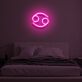 Krebs Sternzeichen Symbol LED-Neonschild Schlafzimmer