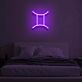 Zwilling Sternzeichen Symbol LED-Neonschild Schlafzimmer Wohnzimmer