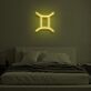 Zwilling Sternzeichen Symbol LED-Neonschild Schlafzimmer Wohnzimmer