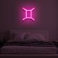 Zwilling Sternzeichen Symbol LED-Neonschild Schlafzimmer Wohnzimmer