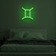 Zwilling Sternzeichen Symbol LED-Neonschild Schlafzimmer Wohnzimmer