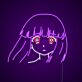 Anime Mädchenkopf LED-Neonschild Gamingzimmer Jugendzimmer