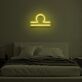 Waage Sternzeichen Symbol LED-Neonschild Schlafzimmer